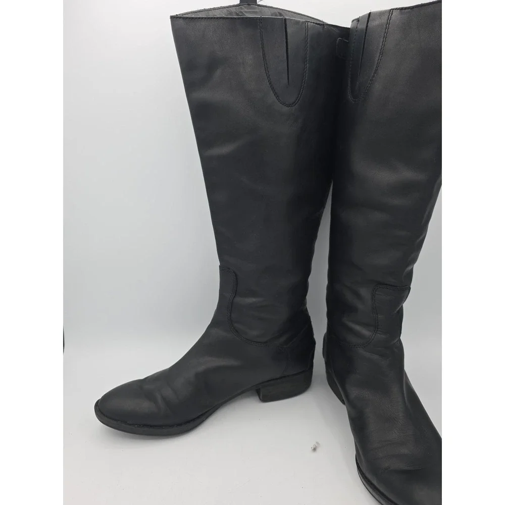 Sam Edelman‎ Penny Leather Riding Boot in Black Size 7